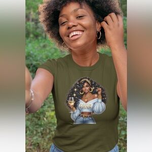 Olive Green Graphic Tee